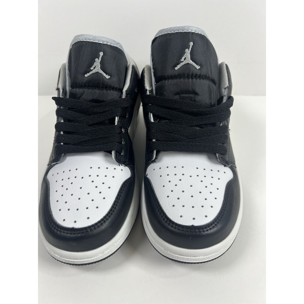 Jordan Air Jordan 1 Low Black White Gray Unisex Kids Athletic Sneaker 5.5